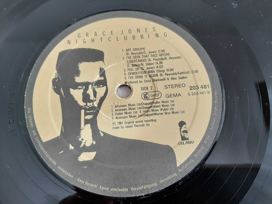 Grace Jones - Nightclubbing - Germany - Vinil LP
