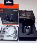 Asus ROG Cetra True Wireless czarne słuchawki gamingowe dokanałowe