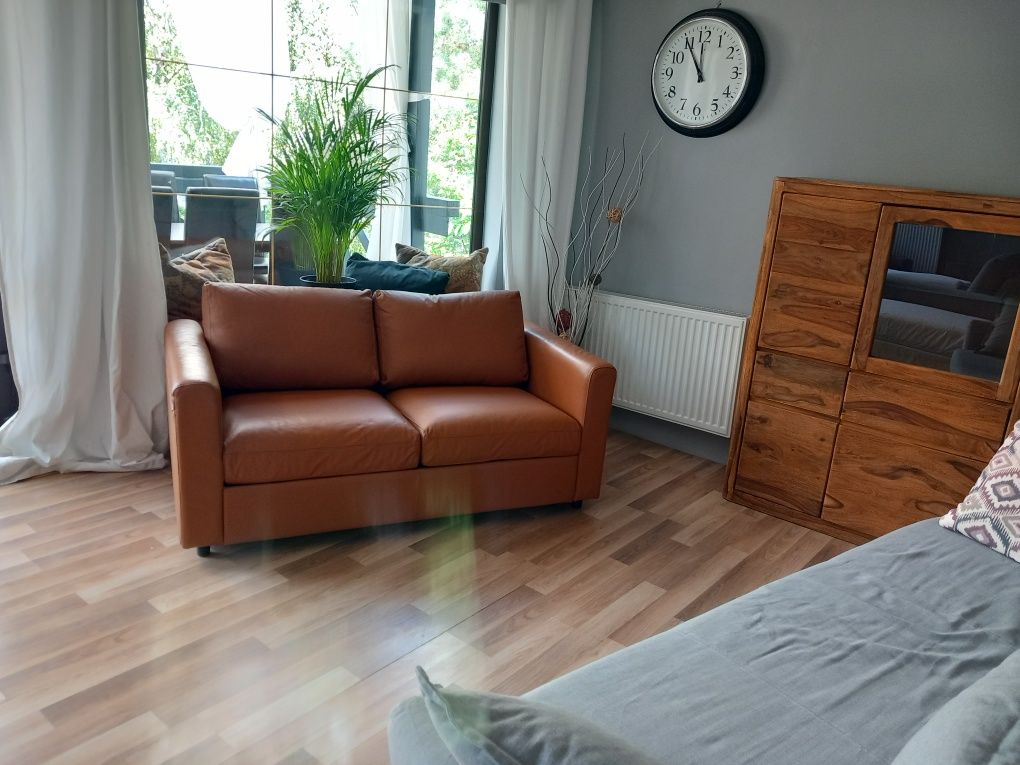Nowa 1/2 ceny SKÓRA w Polsce niedostępna sofa 2 os. VIMLE z Ikea