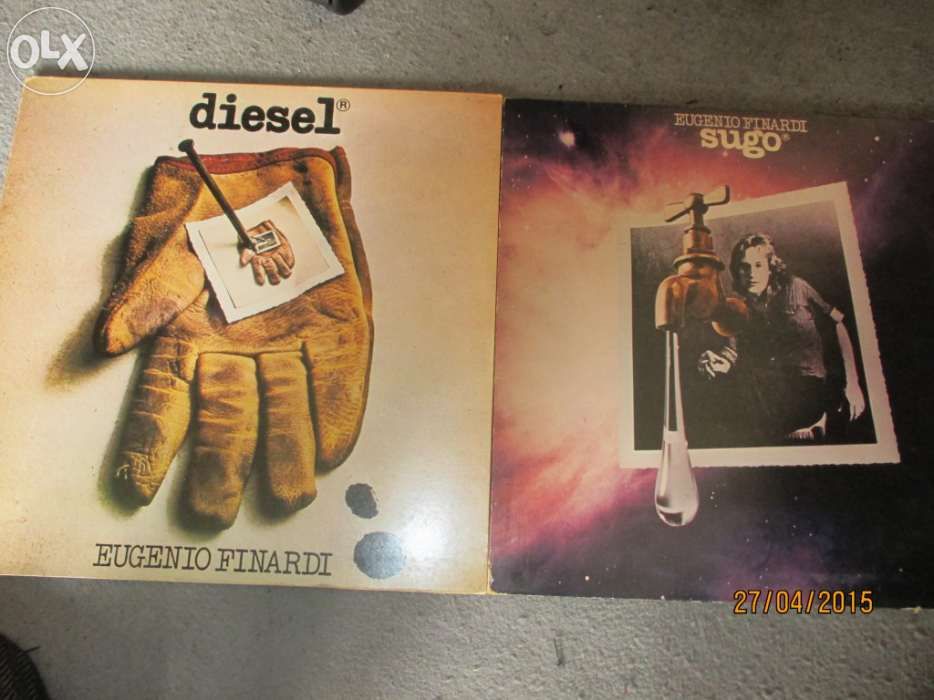 2 Discos de Vinil - Eugenio Finardi - Diesel e Sugo