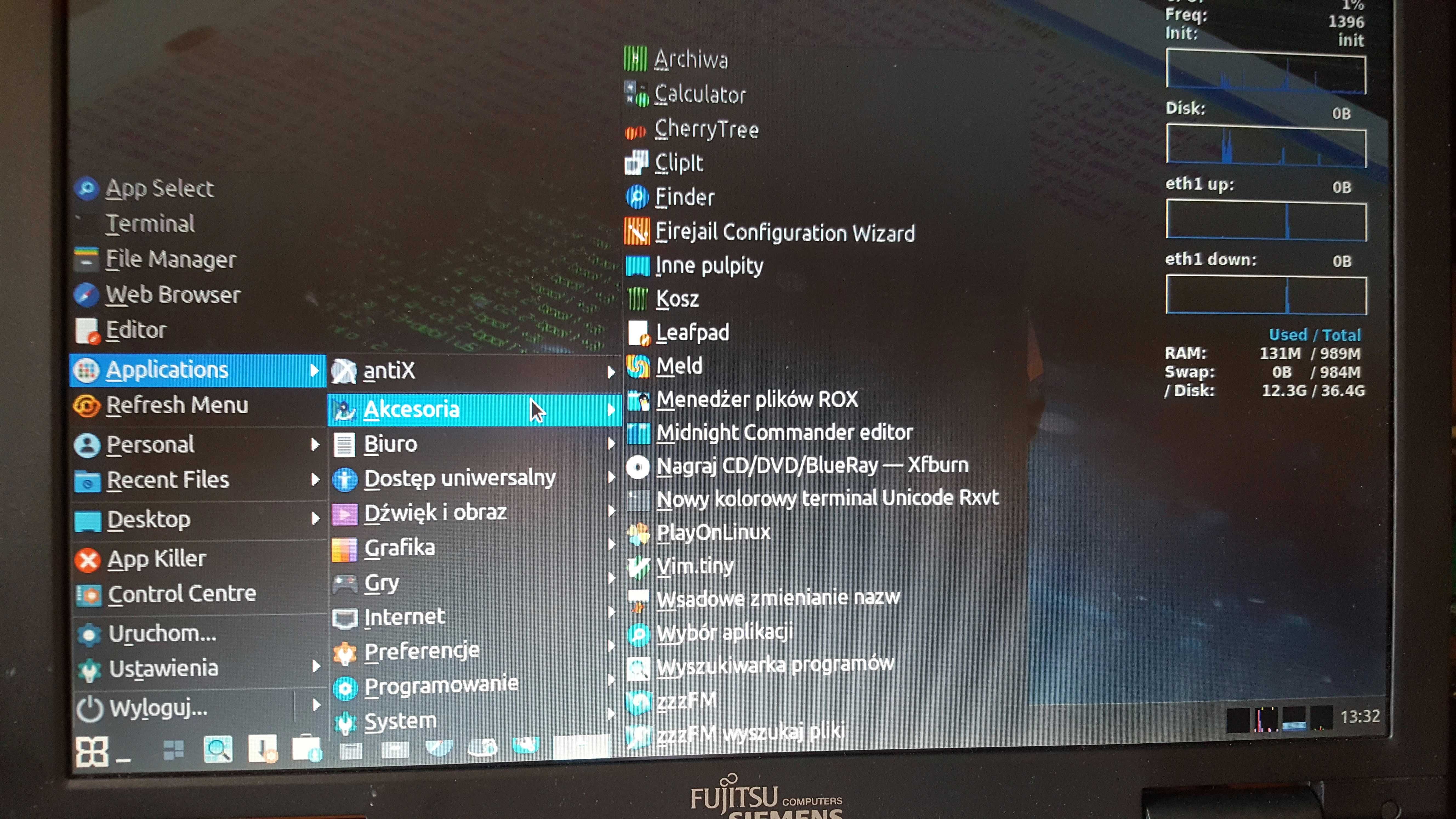 Fujitsu Siemens Amilo Pro V8010D EF6 DVD 15.4" retro