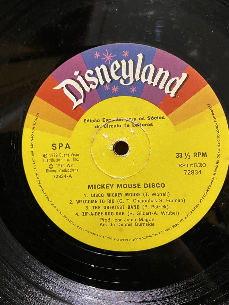 Vinil LP Mickey Mouse Disco - 1979