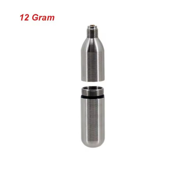 Botijas CO2 12 gramas recarregáveis com rosca
