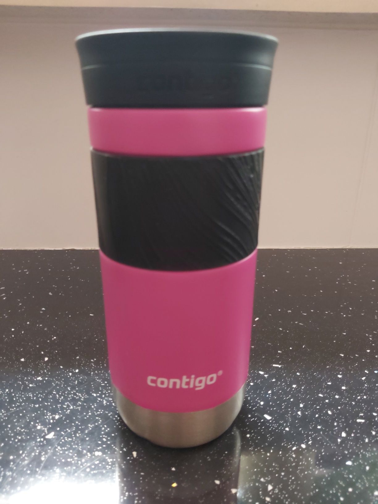 Kubek termiczny z grawerem Contigo Byron 2.0 470ml - Różowy mat