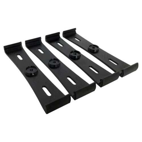 Рамка під номерний знак (безрамкова) "Red Hill" чорна (на два номери)