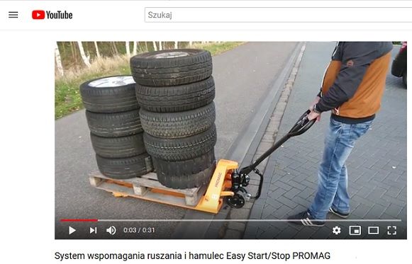 Paleciarka Paleciak 1150mm 2.5t 2500kg z Hamulcem i Wspomaganiem NOWY!