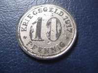Stare monety 10 fenig 1917 Wattenscheld Niemcy