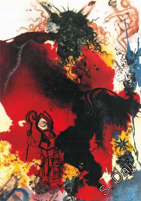 Salvador DALI -BIBLIA- Kuszenie Jezusa - 1972 r.