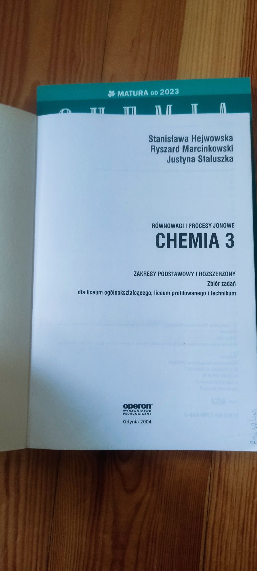 Chemia 3 zbiór zadań Operon