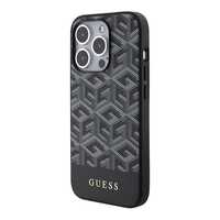 Etui Guess Gcube Stripes Magsafe Na Iphone 15 Pro Max - Czarne
