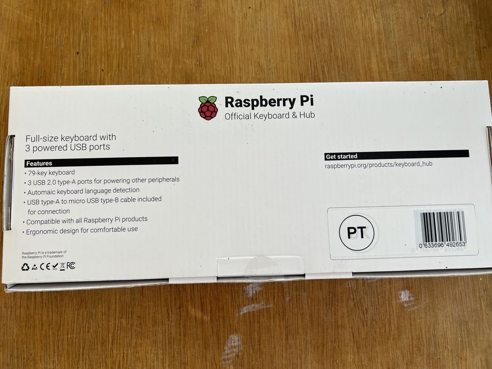 Teclado Raspberry Pi com hub