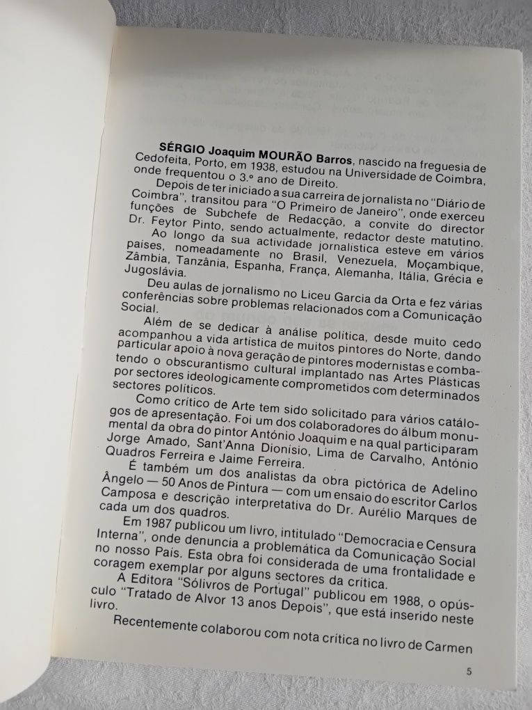 Livro "A mordaça do silêncio em democracia" de Sérgio Mourão