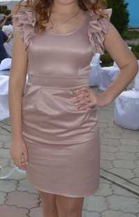 сукня рожева фірма VILA, вечерня сукня, платье стильне