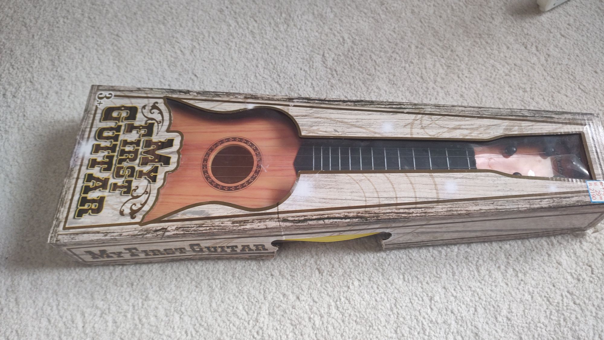Gitara zabawkowa,  plastikowa