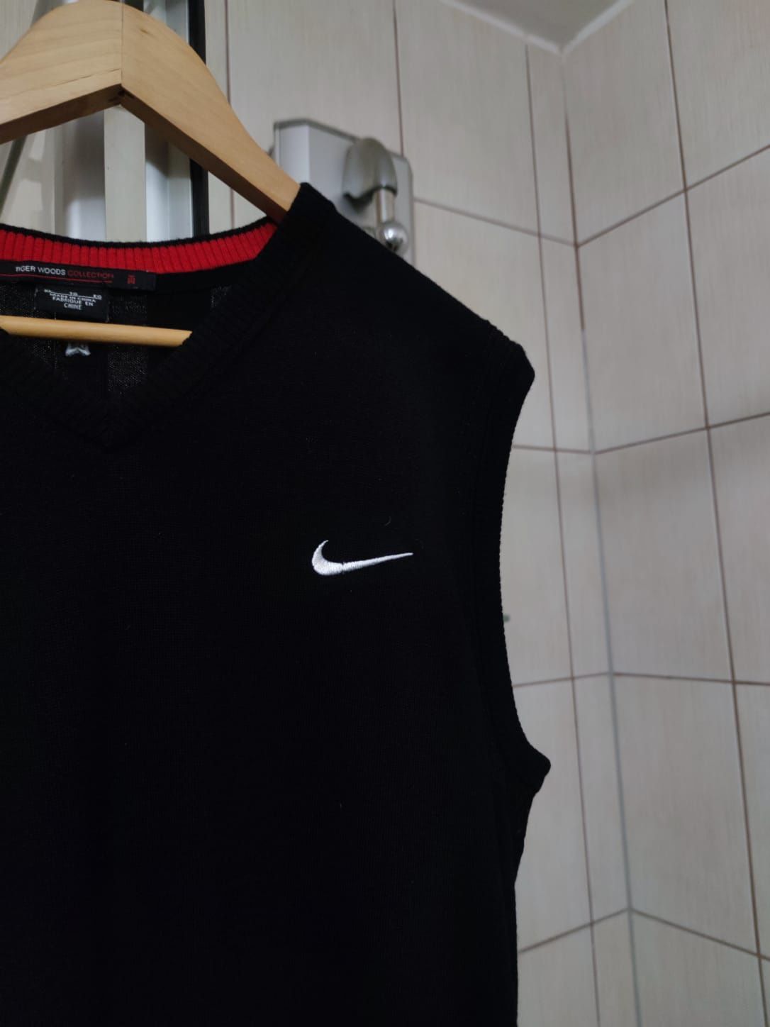 bezrękawnik bawełniany bawełna Nike XL classic sport retro drip sweter