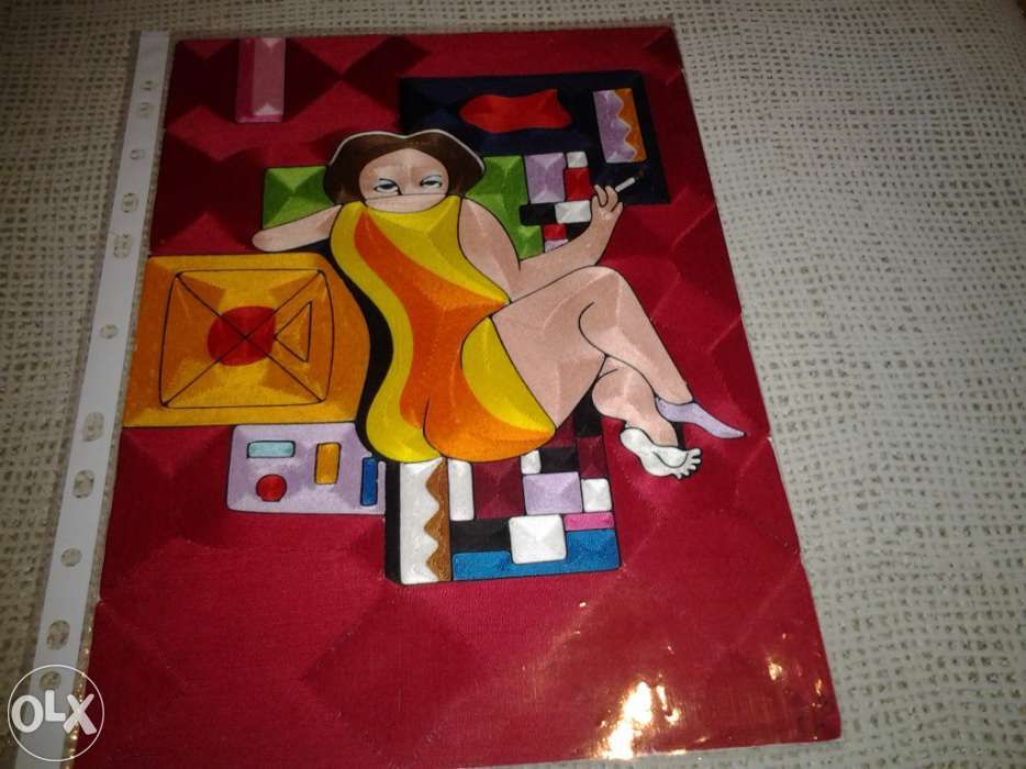Vende-se quadro feito em linha