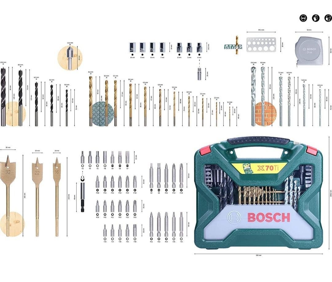 Bosch X-Line 70 peças