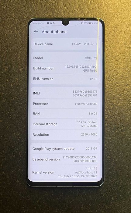 Huawei P30 Pro - Azul