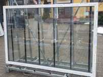 Witryna 2 x  1500x 1960  3 szyby fix okno stałe