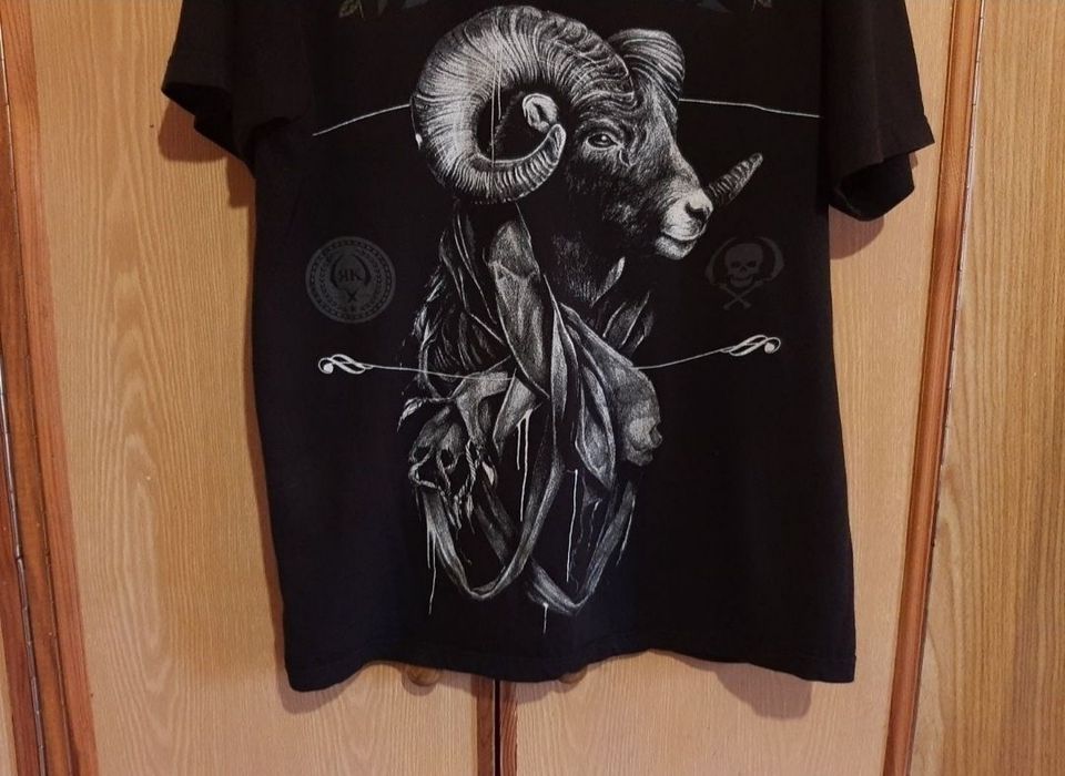 Футболка с принтом ЯK BLK,Хлопок ,размер S