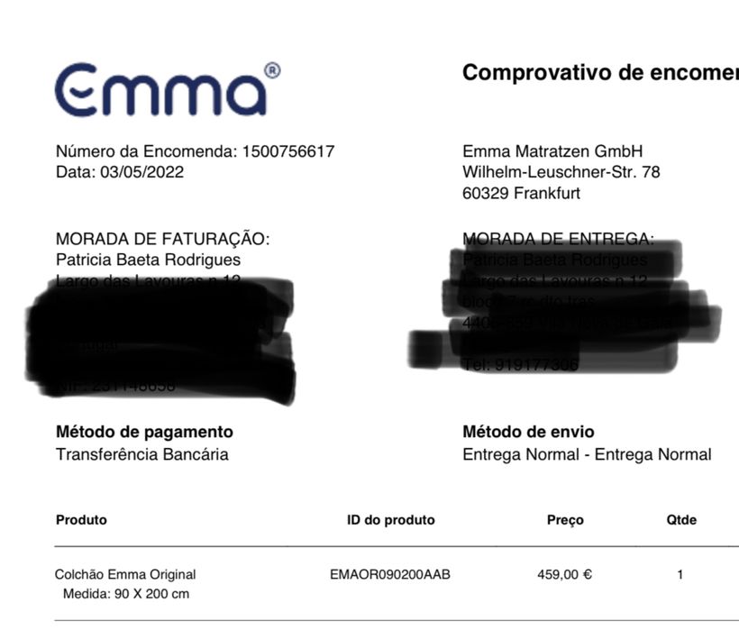 Colchao emma original cama solteiro