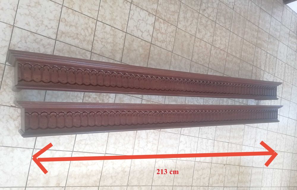 Sanefas de madeira antigas