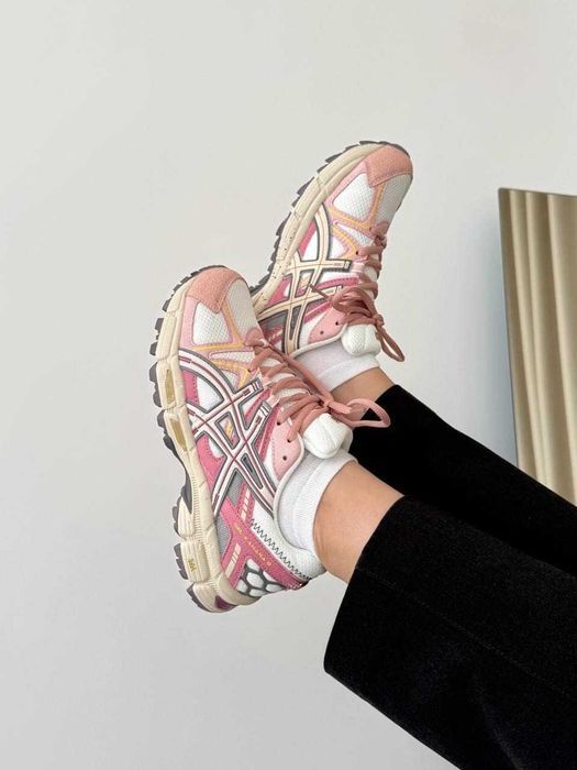 Кроссовки Asics Gel-Kahana 8 White Pink/Жіночі Кросівки Асікс Кахана