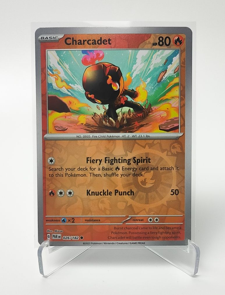 Charcadet 026/182 reverse holo karta pokemon Paradox Rift