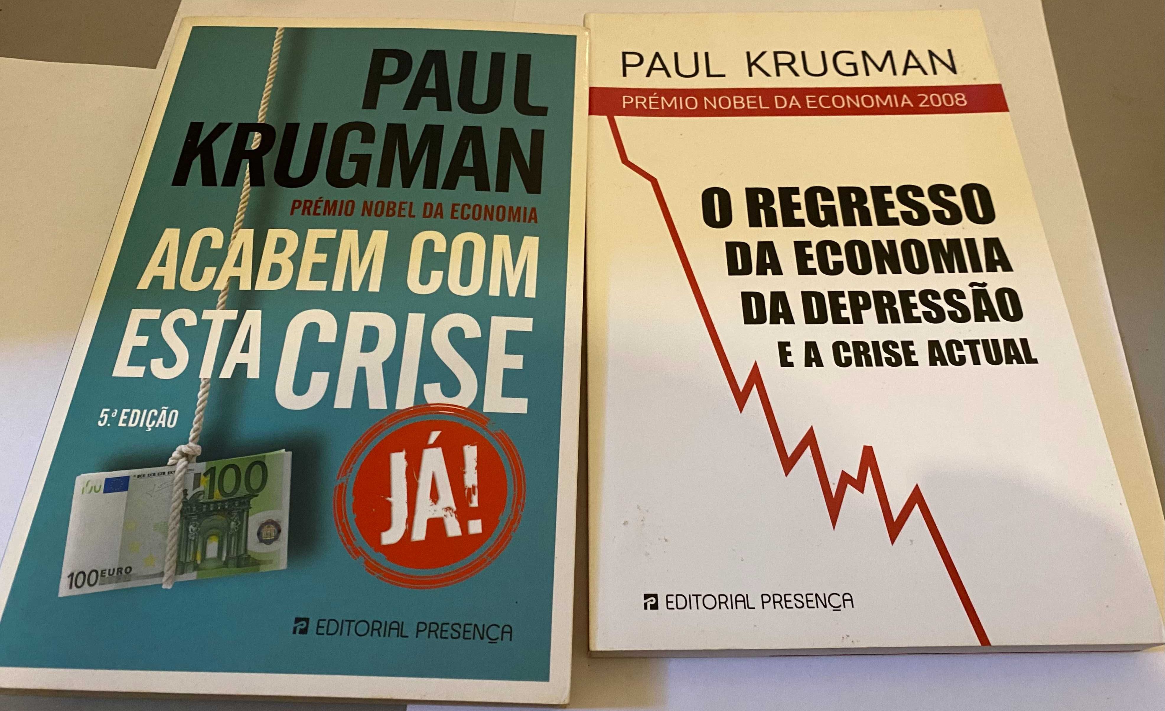 Pack 2 livros de Paul Krugman (Nobel da Economia)