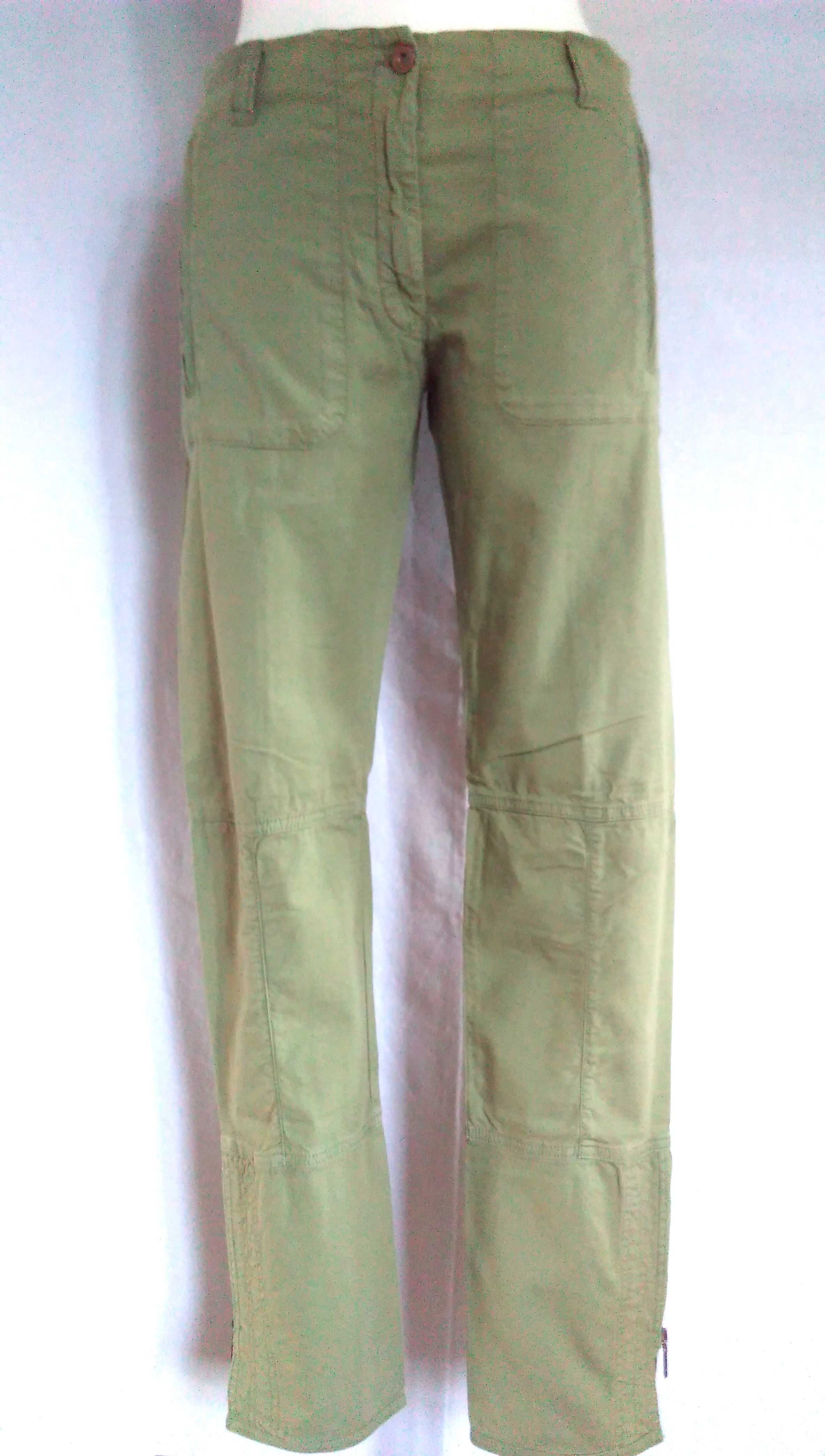SPODNIE damskie Zielone r. S/M stan bdb