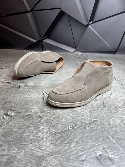 Ботинки Зимние ЛОФЕРЫ Замшевые мужские LORO PIANA! Замша+ БАЙКА! Хит!