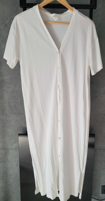 H&M kremowa sukienka/tunika, stan bdb, r. S