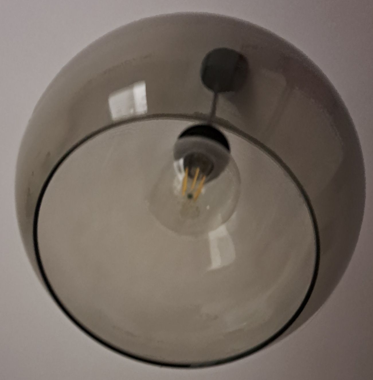 Lampa sufitowa szklana