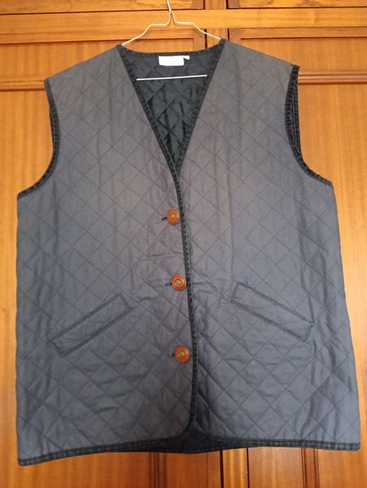 Colete encerado em azul