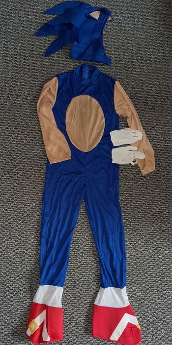 Przebranie Sonic rozmiar S dla dzieci