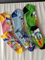 Skarpetki damskie stopki Disney Kaczor Donald 37-39 nowe kpl 3 szt