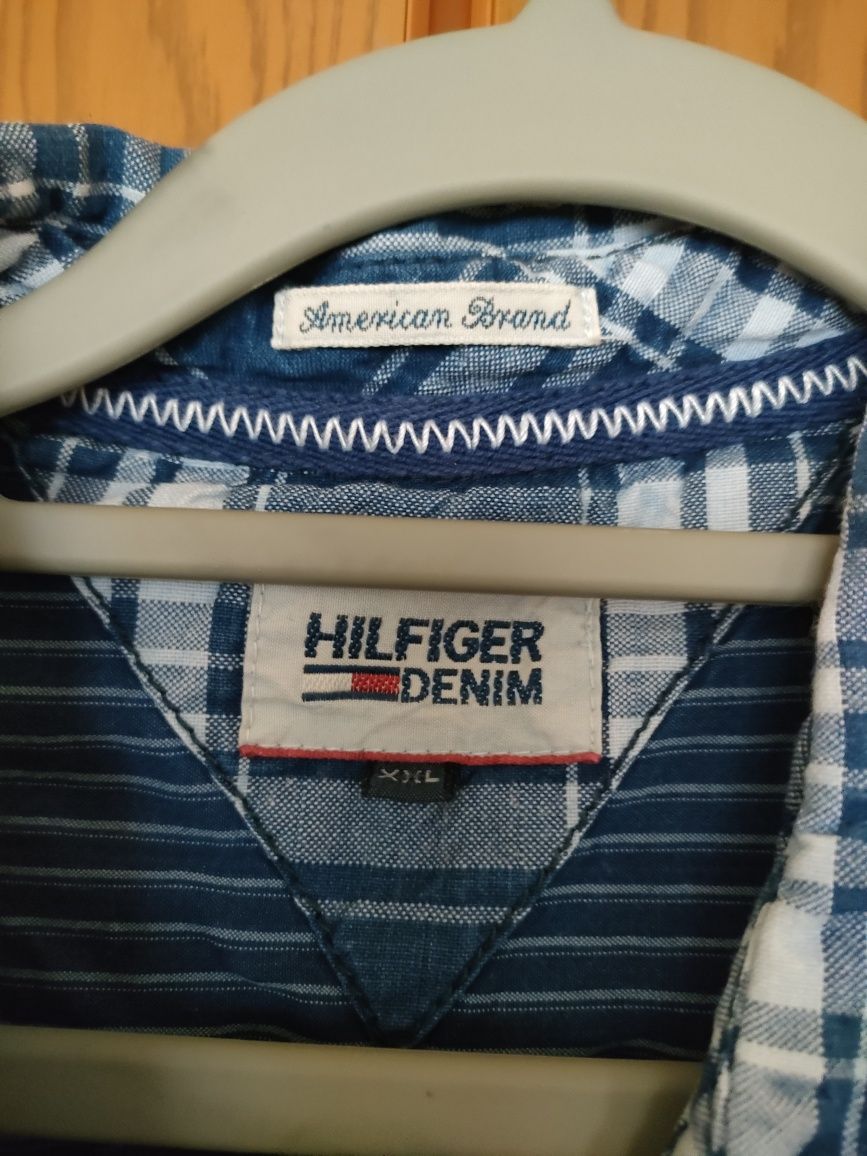 Koszula HILFIGER DENIM z metki XXL.,ale jest mniejsza.Wymiar-podany.