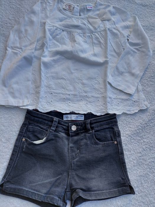 Conjunto menina zara, tam. 3/4