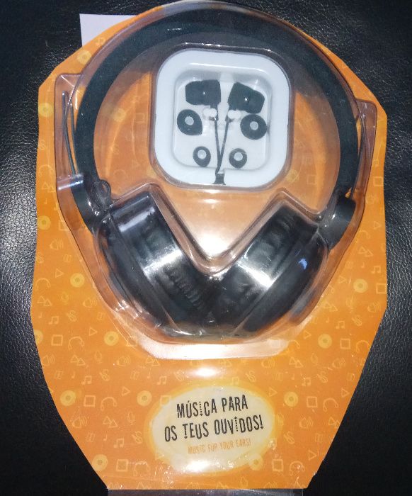 Auscultadores + auriculares NOVOS