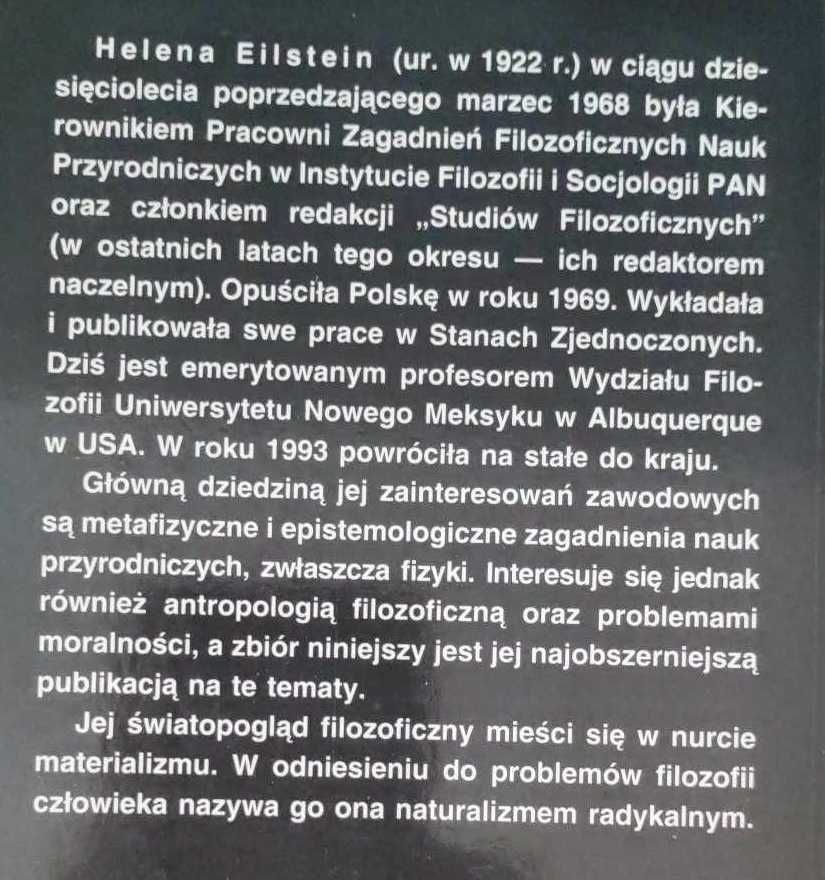 Homo sapiens i wartości. Eseje - Helena Eilstein