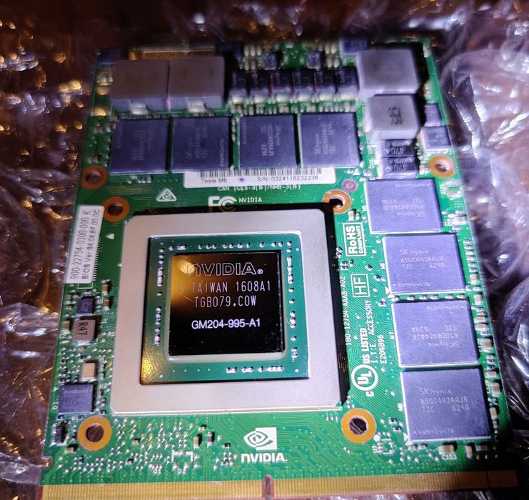 NVIDIA Tesla M6 Mobile 8gb mxm
Graphics Processor
GM204
 
Cores
1536