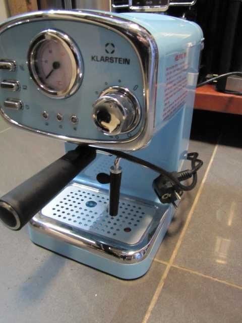 Ekspres do kawy styl retro ciśnieniowy Klarstein Gusto 1100W 15 barów