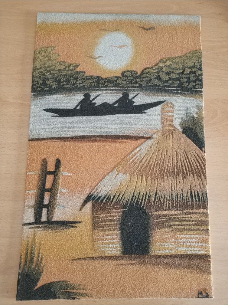 Quadros Areia motivos africanos