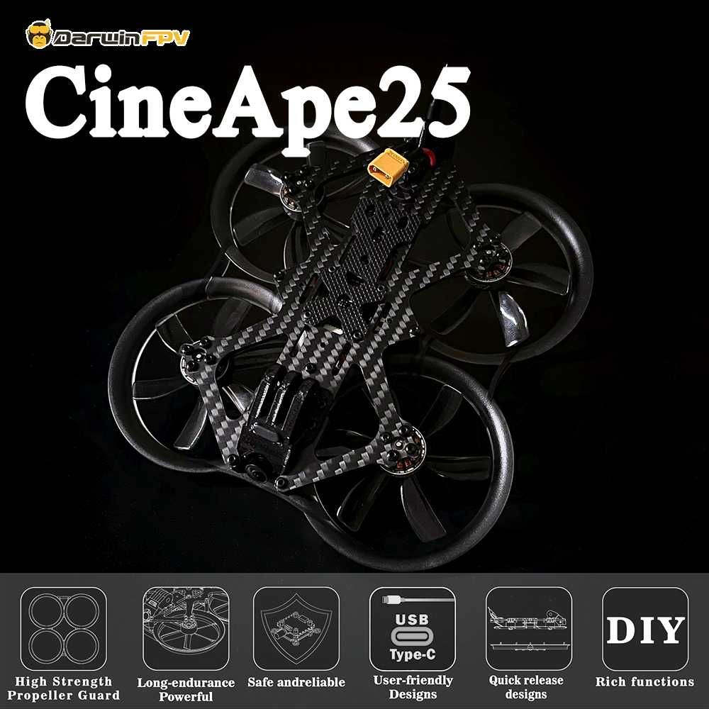 Наличие ELRS/TBS Сіневуп DarwinFPV CineApe25 дрон вупчік тінівуп фпв