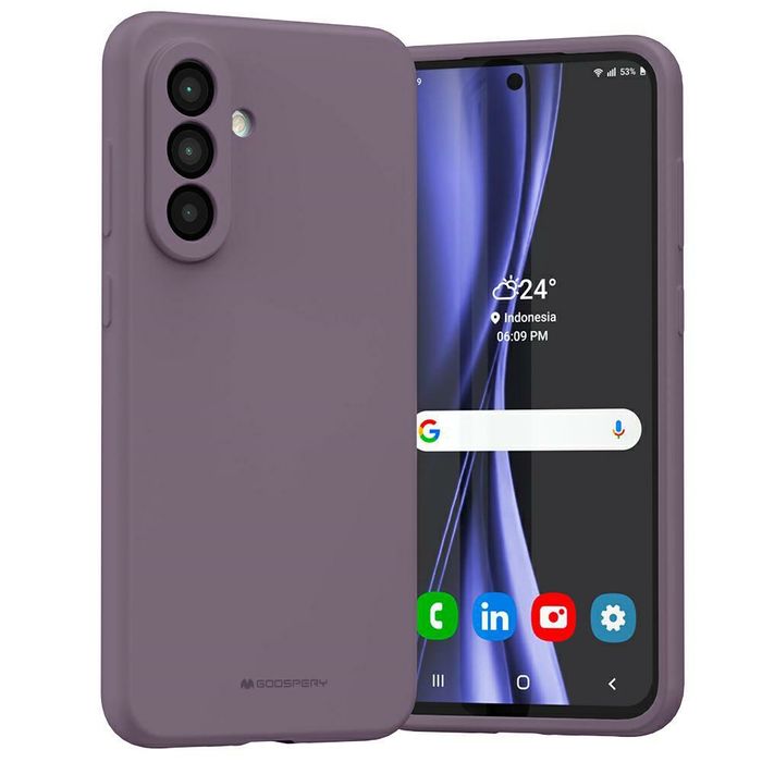 Etui Mercury Silicone do Samsung Galaxy  A56 fioletowy
