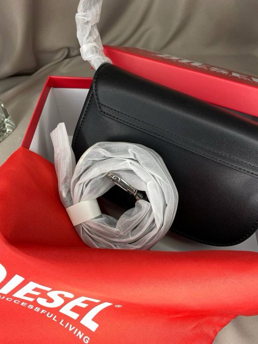 РОЗПРОДАЖ Сумочки Diesel Black 1DR Eco-leather