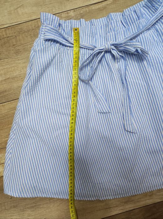 Świetna spódnica letnia z kieszeniami w paski L-XL FB Sister