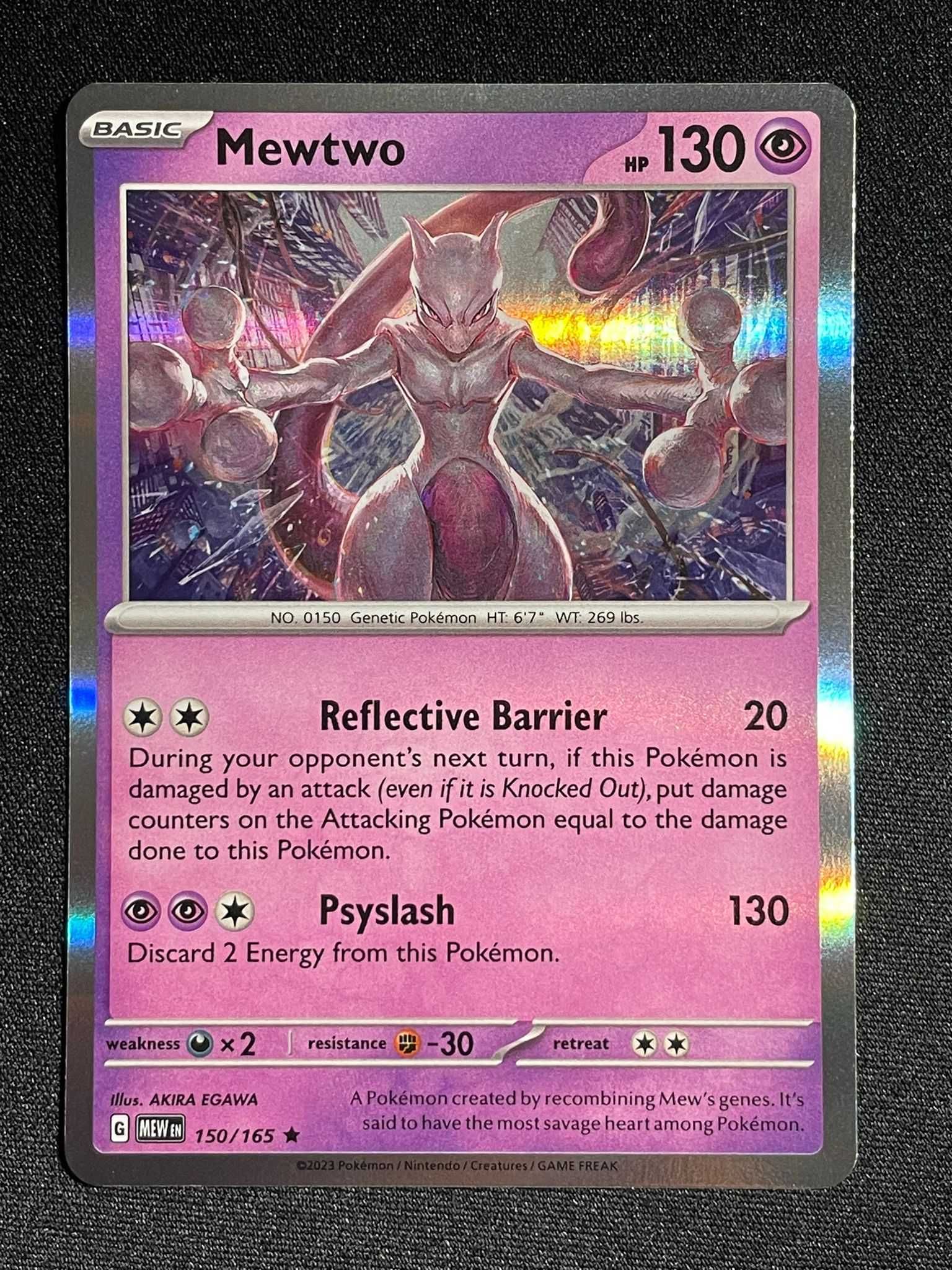 Carta Pokémon Mewtwo 150/165 Scarlet & Violet 151