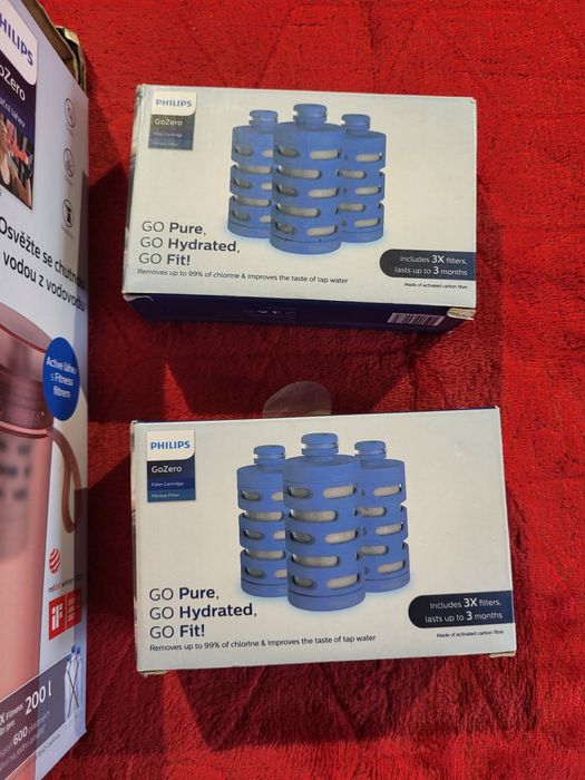 Butelka Filtrująca PHILIPS GoZero 590ml+ 7x filtr