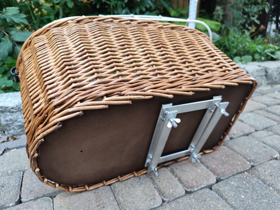 Aumüller solidny kosz na bagażnik rowerowy dla psów do 15 kg